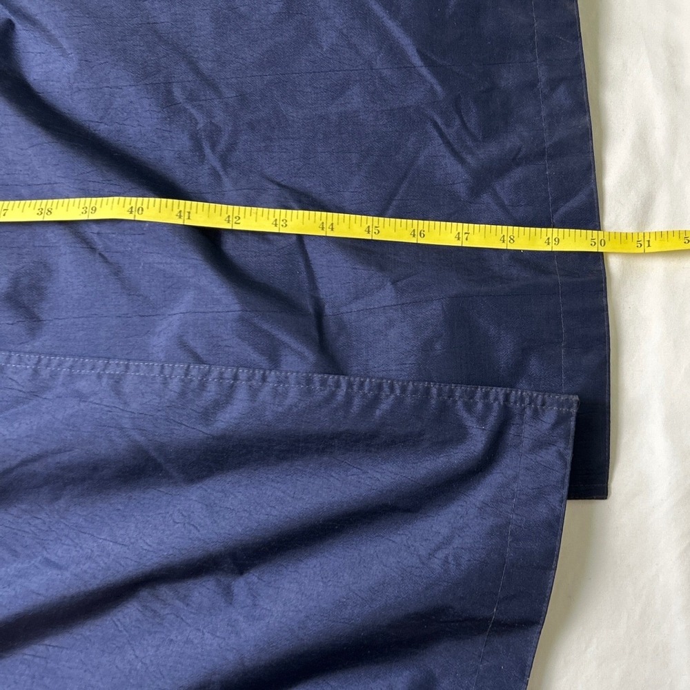 British Mist Womens Vintage Trench Coat Navy Blue Size 16 Gingham Trim Belted - Picture 8 of 10